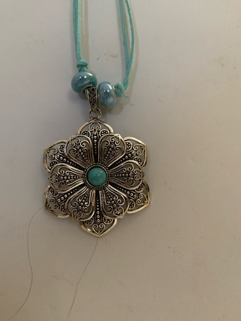 Handcrafted Floral Medallion Necklace
